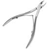 Stainless Steel Cuticle Nippers, 5 in Angled Cutting Head Cuticle Remover Professional, Sharp Cuticle Trimmer for Ingrown Toenails, Dead Skin, Hangnails, Manicure Tool view 1