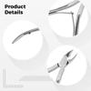 Stainless Steel Cuticle Nippers, 5 in Angled Cutting Head Cuticle Remover Professional, Sharp Cuticle Trimmer for Ingrown Toenails, Dead Skin, Hangnails, Manicure Tool view 2