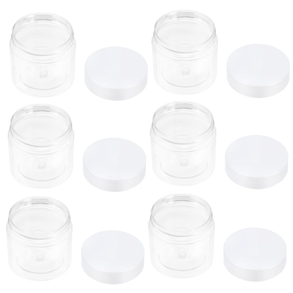 12 Pack 60ml round Plastic Empty Jars with Tight Lids