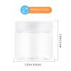 12 Pack 60ml round Plastic Empty Jars with Tight Lids view 2