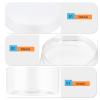 12 Pack 60ml round Plastic Empty Jars with Tight Lids view 3