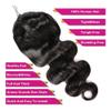 Braid Extension Body Wave Ponytails Real Hair Extensions With Drawstring 30.5-66cm Hairs Clip-in Wave Ponytail Hairpieces For Women Daily Use(24 Inch 150g) view 3