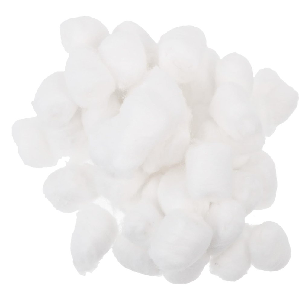PartyKindom Ultra Absorbent Cotton Balls Gentle to Surface 200pcs for Makeup Removal and Personal Care for Salon Use and Everyday Beauty Routine