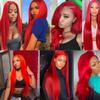 Human Hair Bundles 32 Inch Red Straight Hair Bundles,100 Gram/Bundle view 2