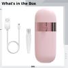 Electric Shaver for Women, Pink Double-Headed Hair Remover with Light, USB Rechargeable, for Face, Arm, Leg, Underarm, Bikini Line view 2