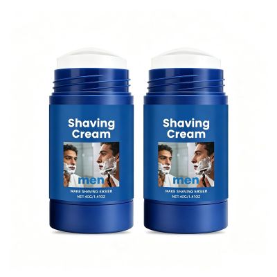 CVGYLOK Men Shaving Cleansing Stick, Gentle Refreshing 2-in-1 for Sensitive Skin, Office Daily Use &Dating Travel(2PCS)