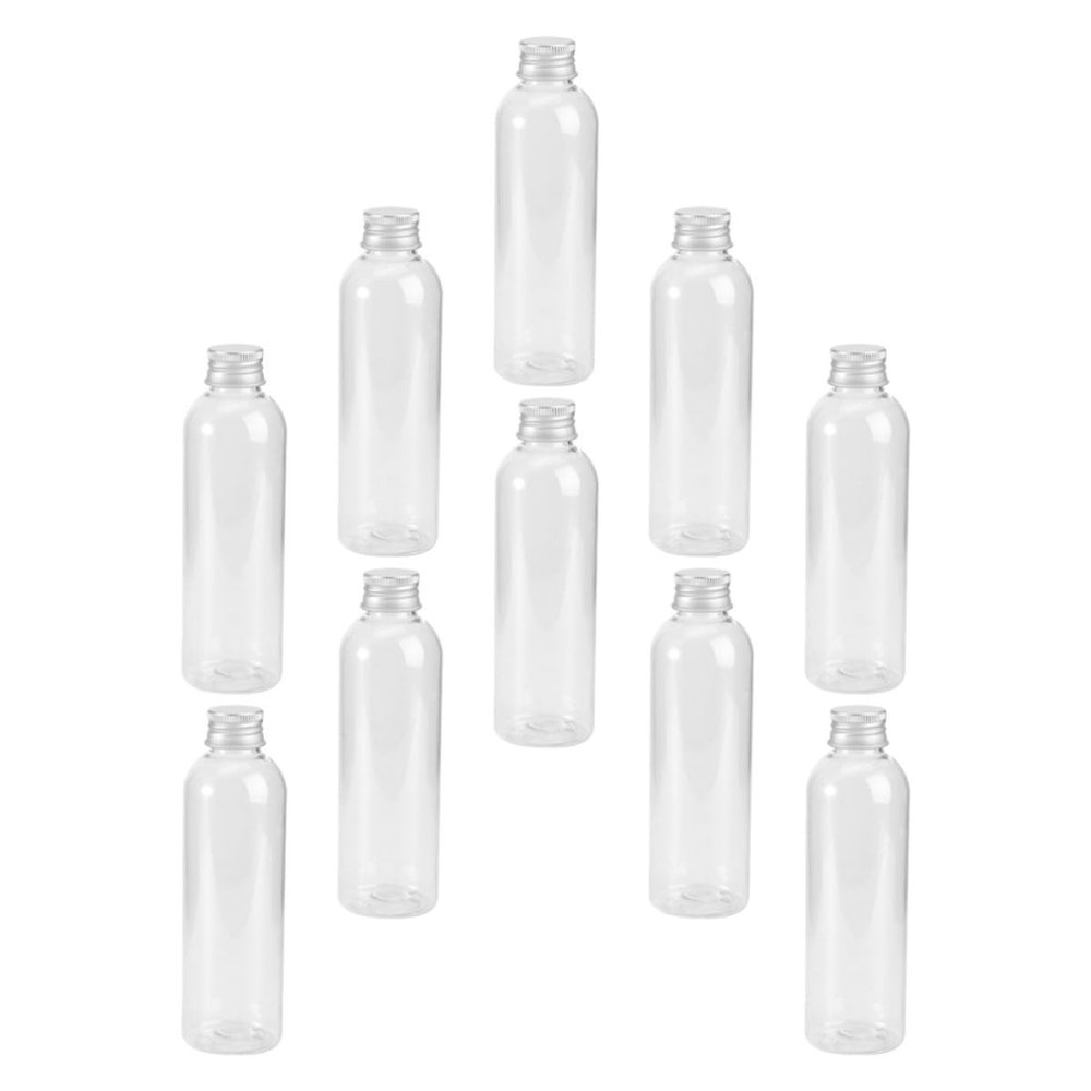 GALPADA 22pcs Refillable Transparent Plastic Liquid Bottles with Aluminum Caps Portable Travel Storage Containers for Cosmetics Liquid Soap and Dispensers Reusable Visible Sub-packing