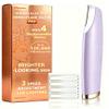 Dermaplane Razor for Women Face |Sonic Facial Hair Remover with LED Light, Electric Peach Fuzz Remover & Facial Exfoliation Tool for Smooth-Looking Skin, Eyebrow Grooming, 4 Replacement Blades,Purple view 1