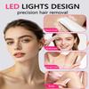 Dermaplane Razor for Women Face |Sonic Facial Hair Remover with LED Light, Electric Peach Fuzz Remover & Facial Exfoliation Tool for Smooth-Looking Skin, Eyebrow Grooming, 4 Replacement Blades,Purple view 4