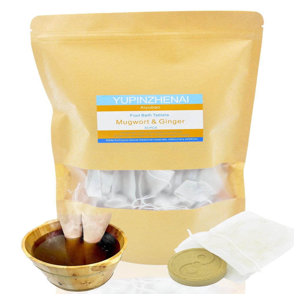 Mugwort & Ginger Herbal Foot Soak Soothing Spa Cleanse