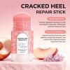 SANZHUAN Peach Cracked Heel Repair Stick, Foot Cream Stick for Dry Cracked Heels Peach Extract, Grape Seed Oil, Deep Moisturizing, Non-Greasy, Portable Hand & Foot Balm for Women and Men 1.41oz view 2