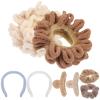 Beaupretty Plush Hair Accessories for Women and Including Fuzzy Scrunchies and Comfortable Hair Clip Made of Flocking and Abs Suitable for Shopping and Sporting view 1