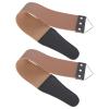 GANAZONO 2pcs Razor Sharpening Strap Tool for Home Use Dual-sided Leather and Stainless Steel Sharpening Straps Practical Final Sharpening Tool for Barber Shop and Personal Grooming view 1