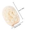 SOLUSTRE Beige Bath Mesh Shower Ball with Hanging Rope, Exfoliating Sponge and Soft Cloth for Safe Use, Gift for Friends and Families in Shower and Bath view 2