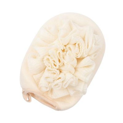 Toyvian Beige Bath Ball Scrub Shower Ball Made of Sponge and Woven Fabric with Hanging Rope, Safe to Use and Environmentally Friendly Materials, for Hotel Use or Gift for