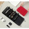 Baluue Travel Toiletry Cosmetics Bag with Hanging Hook and Four Compartments Portable Nylon Makeup Organizer for Business Trip and Camping view 4