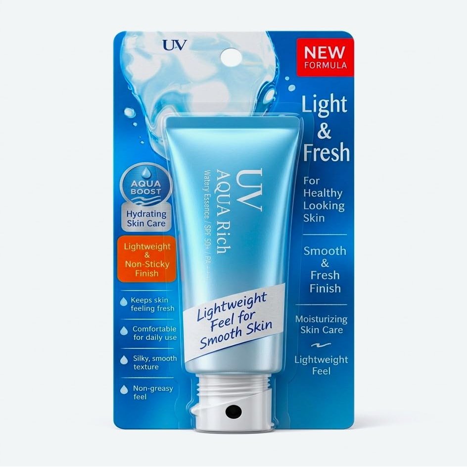 Premium Sunscreen U.V Aqua Rich Watery Essence S.P.F 50 70g