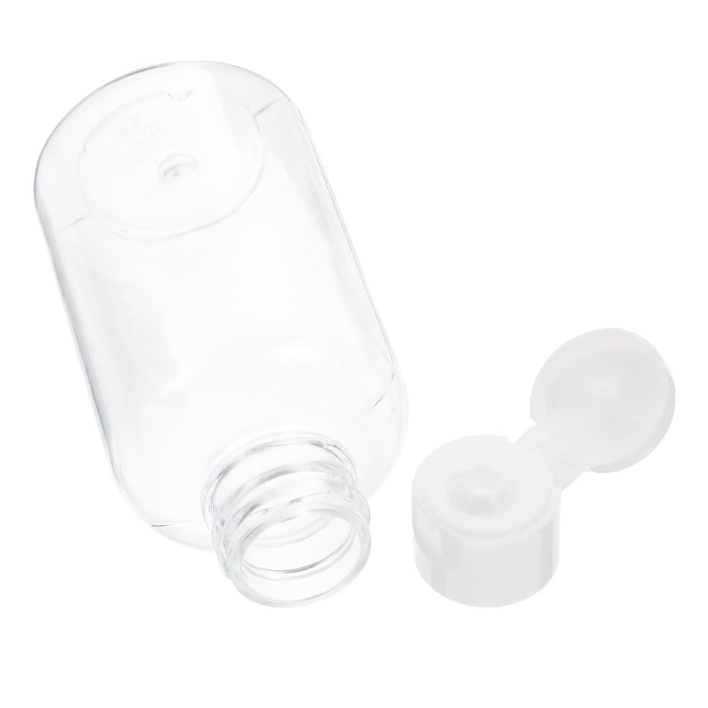 UKCOCO 36pcs Travel Size Reusable Plastic Bottles with Flip Cap Airtight Cosmetic Lotion Sample Bottles for Shampoo and Liquid Storage with Funnel