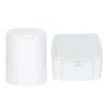 WRITWAA 2pcs Pp Cotton Swab Holder with Lid, Mini Square round Storage Containers for Makeup Balls and Cotton Swabs, Convenient Refill, Neatly Stacked, for Home and Bathroom Counter view 1