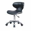 Fhtdhm Adjustable Beauty Seat Rolling Swivel Chair Ergonomic Stool Low Back Hydraulic Lift PU Leather Suitable for Salon Home Spa Body Art Studio Examination Room, Black view 1