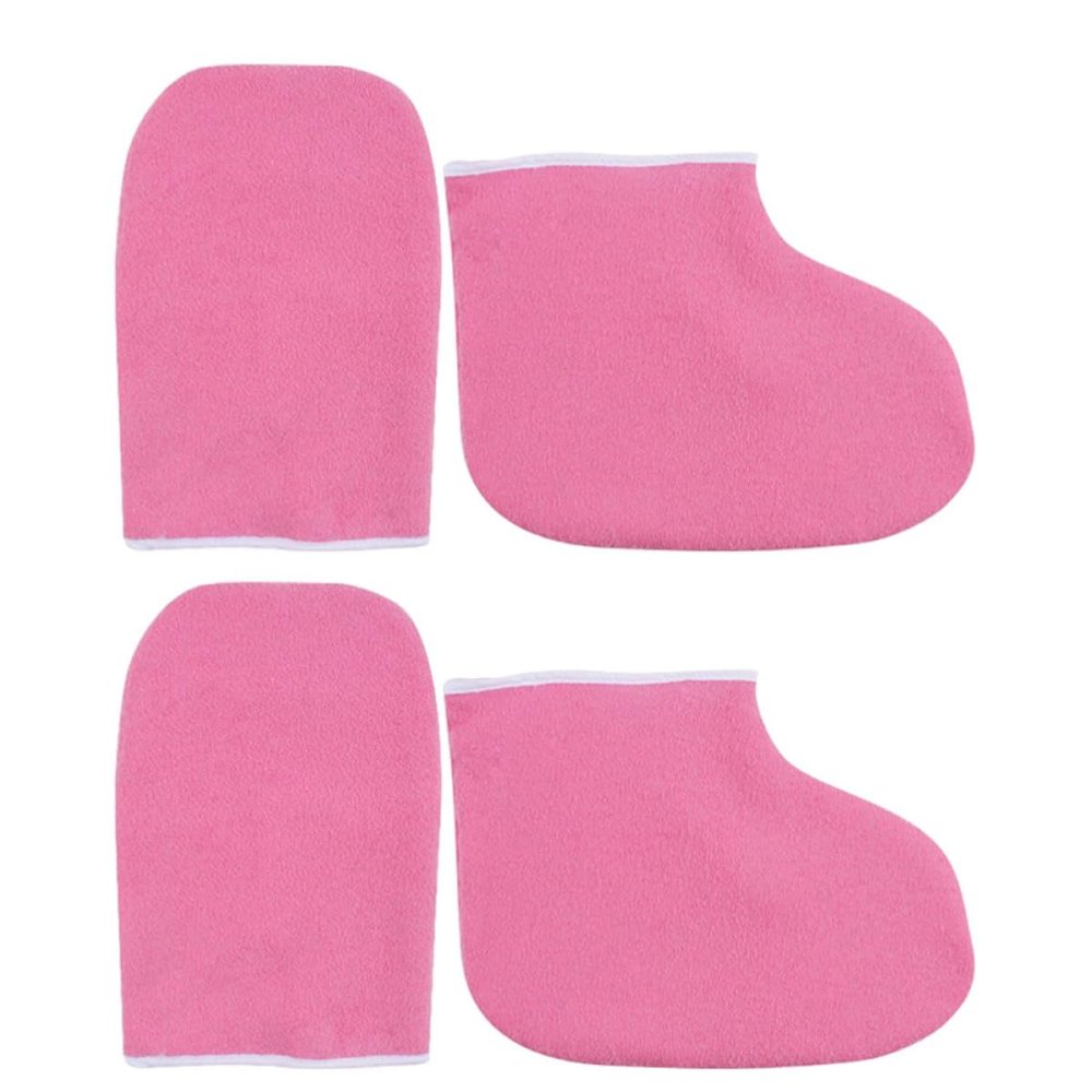 JOINPAYA Paraffin Wax Bath Kit for Hands and Feet, Polyester Paraffin Gloves with Nourishing Care and Comfortable Experience, for Home Use and Professional Salons Pedicure Accessories
