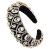 CAXUSD Elegant Rhinestone Hairband for Women with Comfortable Sponge Padding, Baroque Style Headband for Parties and Daily Wear, Unique Golden Headdress Accessory view 1