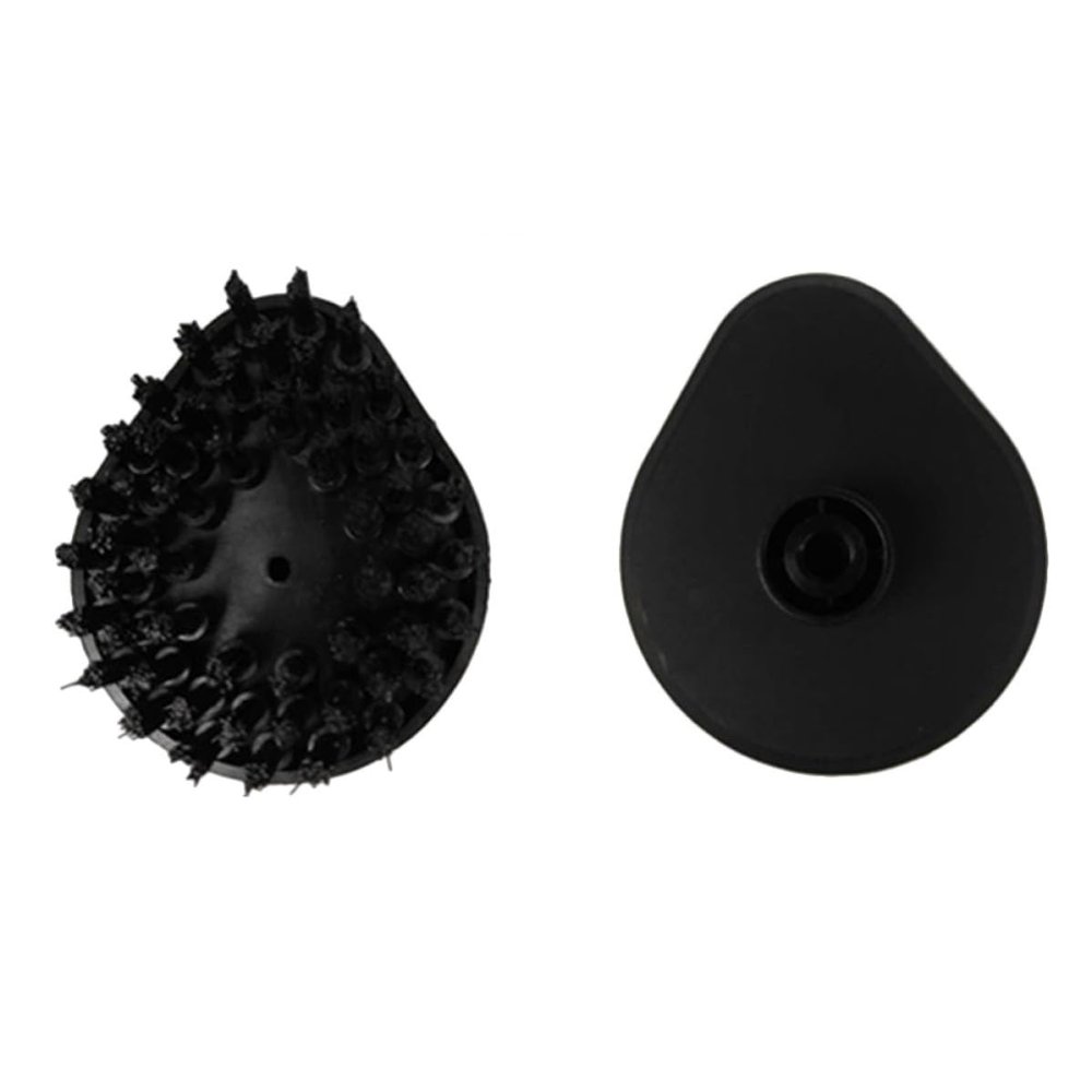 TIKODIDA 5pcs Black Cleaning Machine Brush Heads Multi-Purpose Plastic Replacement Accessories for Household and Repairing Store Use Compatible Precision Instruments and Electronic Products