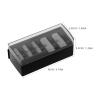 Tofficu Eyeliner Pencil Sharpener with 5 Holes Compact Multi-Slot Manual Makeup Pencil Sharpener Space-Saving Design with Plastic Lid for Vanity and Travel view 2