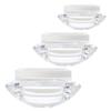 OHPHCALL 3pcs Acrylic Travel Containers for Creams Small Face Cream Jars 3g 7g 10g Refillable Cosmetic Bottles Protect from Sunlight Convenient to Clean for Travel Use view 1
