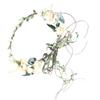 Ciieeo Bohemian Style Floral Hair Headband Wreath with Simulated Cloth Flowers, Eye-catching Photo Prop for Wedding and Photography Beach Accessories view 1