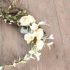 Ciieeo Bohemian Style Floral Hair Headband Wreath with Simulated Cloth Flowers, Eye-catching Photo Prop for Wedding and Photography Beach Accessories view 4