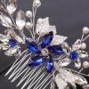GFHSKRPL Crystal Hair Comb Bridal Headwear Wedding Accessories Handmade Leaf Pearl Ladies Clips view 4