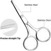2026 New 8 Pack Small Round Tip Scissors - Professional Grooming for Hair,Eyebrows,Nose Hair & Mustache small grooming scissors view 3