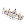 TOMETURE Delicate Blue Crystal Wedding Headband for Women, Alloy Bridal Crown Hair Accessory, Easy to Wear and Take, for Photo Shoots and Engagement view 2