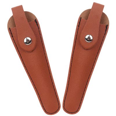 ULTECHNOVO 2pcs Pu Leather Hairdressing Scissor Bag Protective Cover for Scissors Tool Storage Organizer Suitable for Salon Hairdressers and Cutting Hair