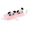 ORFOFE Cute Pink Panda Cartoon Face Washing Headband for Women Adults, Comfortable Coral Fleece Hair Band, Easy to Wear Spa Makeup Headband for Daily Skincare view 2