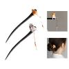 3 Traditional Wood Hair Stick with Design Versatile Hairpin for Women ' s Hairstyles, Casual Headwear Accessory Natural Wood Hair Accessory for Traditional Hairstyles and Modern Fashion view 2