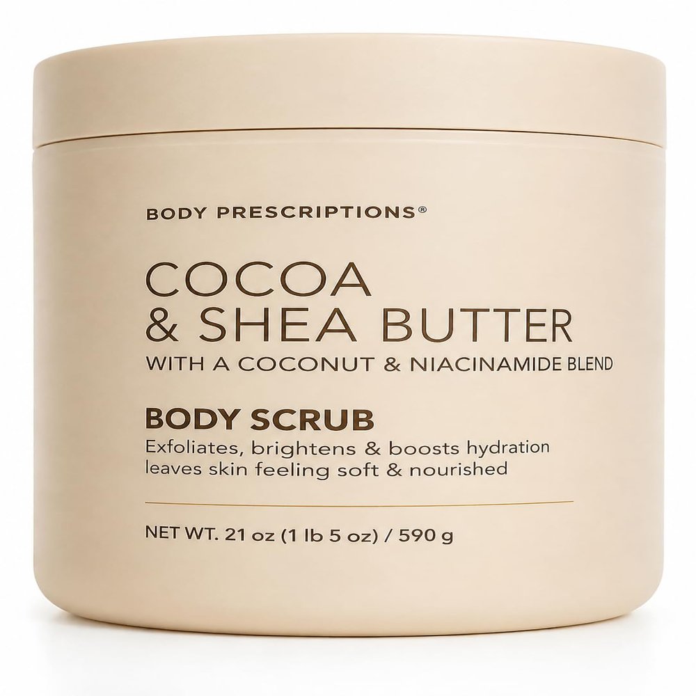 Cocoa & Shea Butter Body Scrub Exfoliating Hydrating 595g