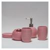 Bathroom Supplies 5-piece Toiletries Set Dispenser Bottle Mouthwash Cup Soap(Black) view 1