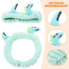 SOIMISS Cute Decorative of Dinosaur Headband Women Coral and Soft for Made Fleece, Lightweight Hairband Birthdays for Face Washing, Makeup Photo Props view 3