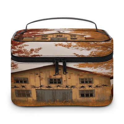 FodPand Fall Country Barn Makeup Bag Toiletry Bag Cosmetic Bags