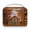 FodPand Fall Country Barn Makeup Bag Toiletry Bag Cosmetic Bags view 3