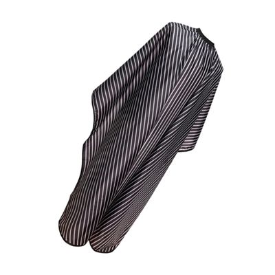 LALAFINA Hairdressing Styling Cape for Adults with Minimalist Striped Design, Oil-resistant and Splashproof Cloth Cape Suitable for Makeup Application and Beauty Treatment Settings