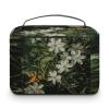 FodPand Flowers And Green Leaves Makeup Bag Toiletry Bag Cosmetic Bags view 3