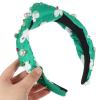 CATIEBYE St Patrick Hairband Green Shamrock Headband Lightweight Adjustable Cloth Headband for Festival Celebrations and Parties Holiday Hair Accessories view 4