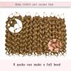 YUFEIHE GoGo Curl Crochet Hair for Black Women 14 Inch 27# 8 Packs view 3