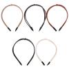 Cabilock 5pcs Knotted Leather Headbands for Women Thin Lightweight Headbands to Securely Hold Hairstyle Stylish Fashionable Hair Accessories for Everyday Wear view 1