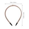 Cabilock 5pcs Knotted Leather Headbands for Women Thin Lightweight Headbands to Securely Hold Hairstyle Stylish Fashionable Hair Accessories for Everyday Wear view 2