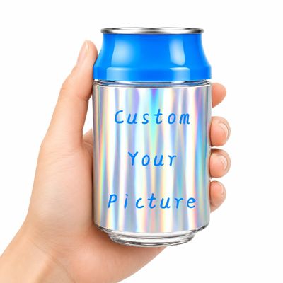 Custom Photo Jar 3.5g,Personalized Container (10, Blue, Holographic)