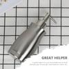 VOSAREA 400ml Stainless Steel Lotion Dispenser Pump Bottle for Home and Hotel Use, Easy to Refill with Long Serving Time, Simple Fashion Design Silver Pump Bottle for Shower Gel and Hand view 4